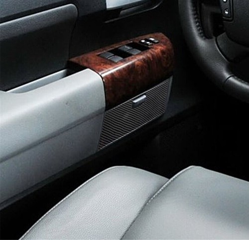 Caja de almacenamiento de fibra de carbono para puerta delantera panel pegatina moldura para Toyota Tundra 2007-13 - Imagen 10 de 15