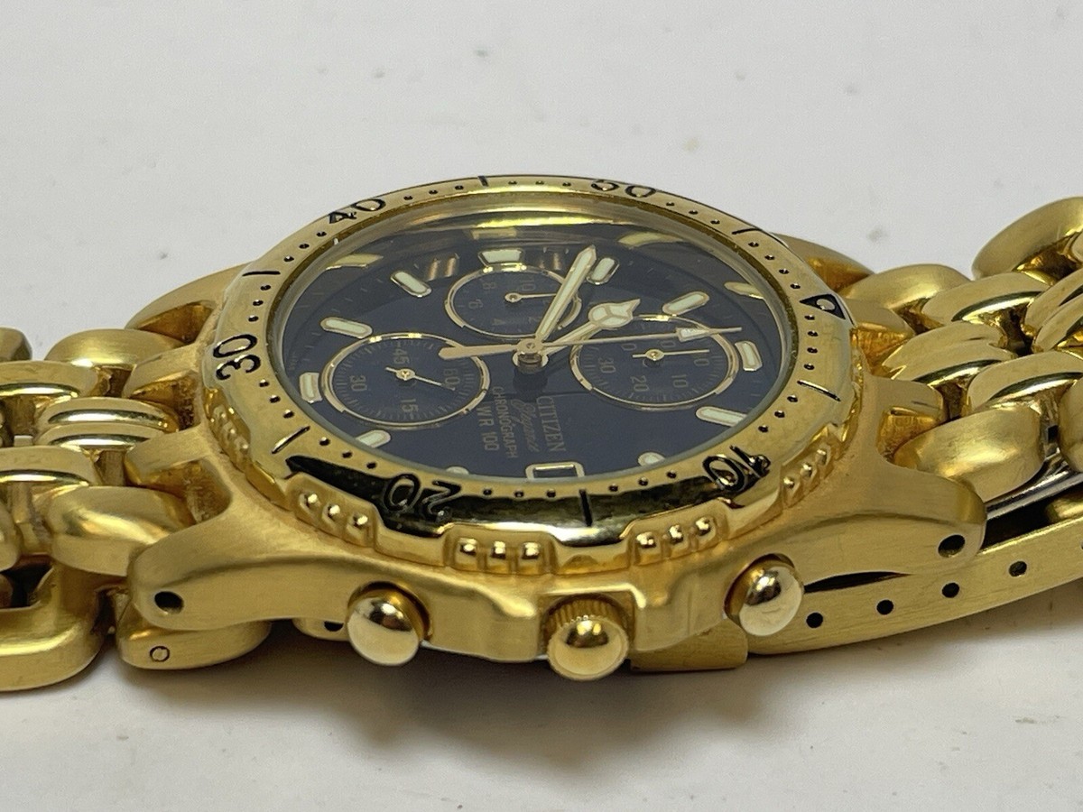 Couronne Remontoir Montre Citizen Part. 506.3524 Acier Doré