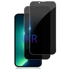 1/2 Pack For iPhone 14 Plus Only Anti Spy Tempered Glass Screen Protector