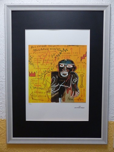 Jean - Michel Basquiat litografia 50x35 cm firmata e con rilievo - Foto 2 di 6