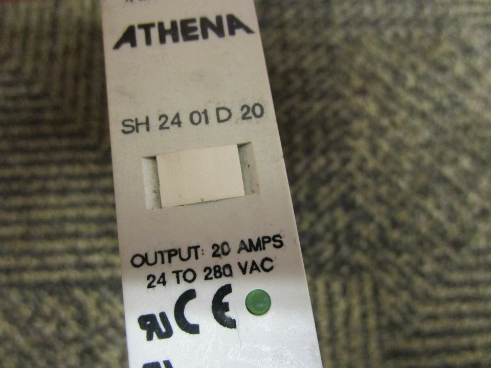 ATHENA CONTROLS SOLID STATE RELAY SH 24 01 D 20 4-32Vdc 24-280Vac 20A SH2401D20 - Image 4 of 4