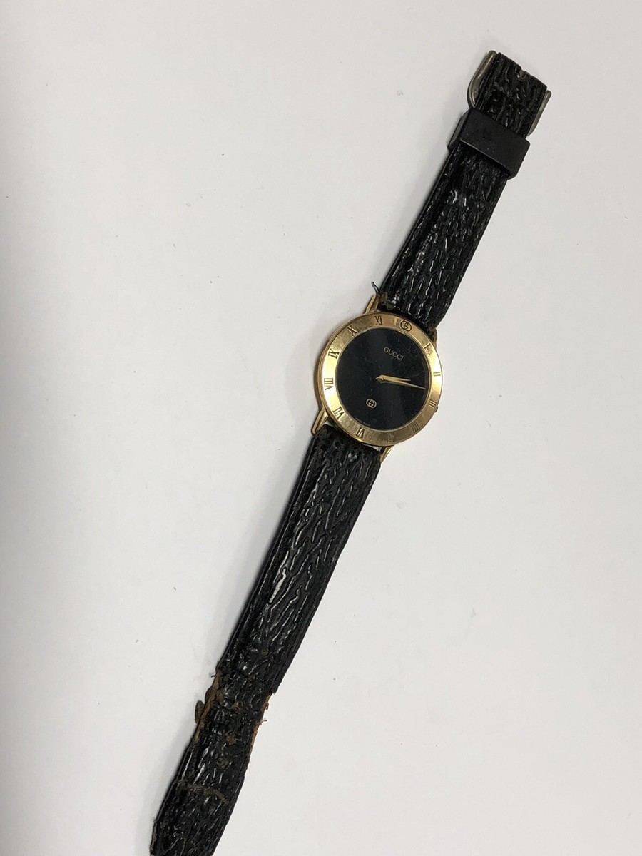Gucci 3000 M Vintage Leather Bands Gold Plated Watch (GS) | eBay Gucci 3000 M Vintage Leather Bands Gold Plated Watch (GS) | eBay