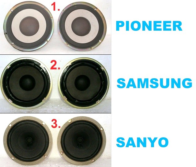 Assorted Sony Pioneer Sanyo Samsung 6 