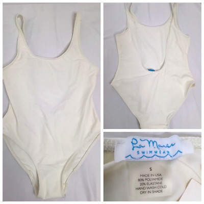 La Maree Women's Swimwear Small White One (1) Piece New With Tags #W2904