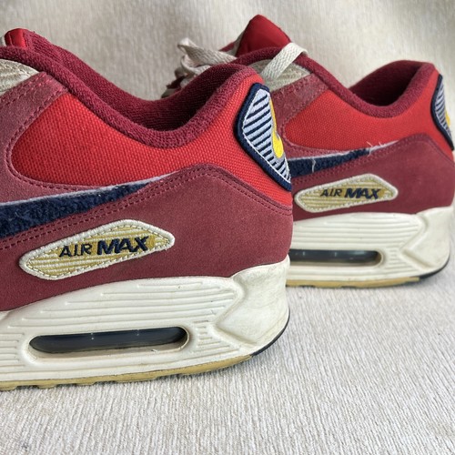 Nike Air Max 90 Varsity Pack University Red/White/Blue Shoes 858954-600 Size 12 - Picture 3 of 11
