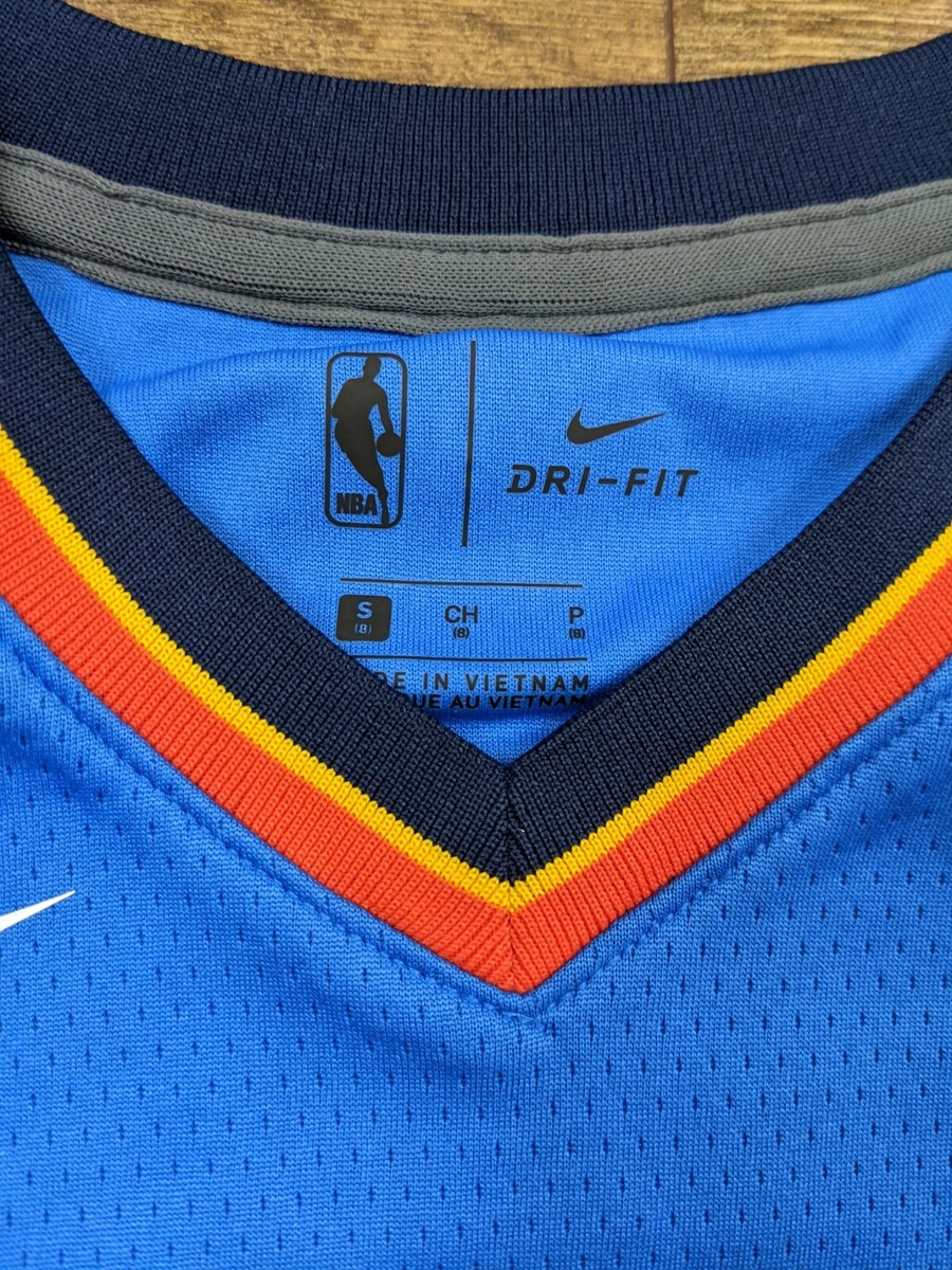 Men's Oklahoma City Thunder Russell Westbrook Nike White Swingman Jersey - Association Edition