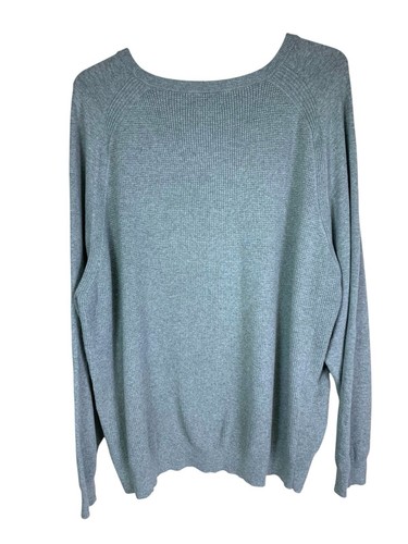 Cutter & Buck Mens 2XB Gray Waffle Knit Pullover Sweater - Picture 3 of 7