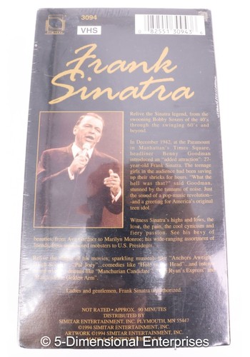 FRANK SINATRA - RELIVE THE MAGIC (VHS, 1994) NEW SEALED - Picture 2 of 6