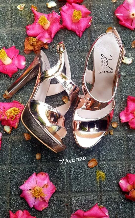 Scarpe DECOLTE Sandali Donna Elegante JOEL Metal Rame eBay