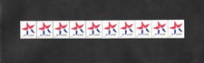 Stamps. USA. Star. Coil Strip. X25 stamps. MNH