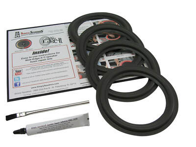 6'' AC Delco Door Speaker 15757321, EASA16P28BL-4 Repair Kit FSK-6-4 (4 PACK)