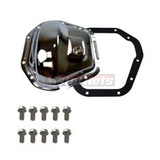 Dana 60 Differential Cover Kit Chrome Steel W Bolts Gasket Ford Dodge 10-bolt Dana 60 Differential Cover Kit Chrome Steel W Bolts Gasket Ford Dodge 10-bolt