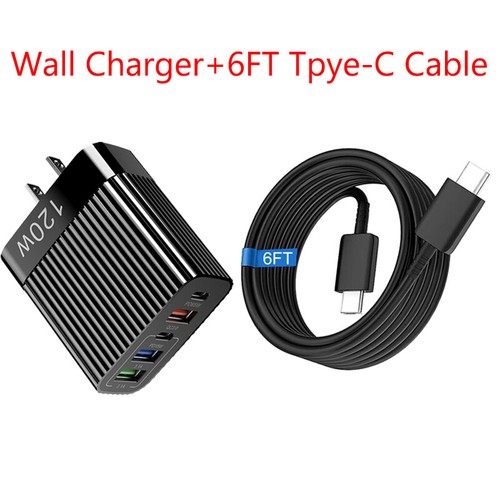 120W Fast Charging Block Type C Wall Charger Cable For Samsung S25/S25+/S25Ultra - Photo 22/22