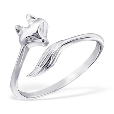 Fuchs Ring verstellbar Damenring Silber 925 Fox  Geschenk  Freundin  Weihnachten