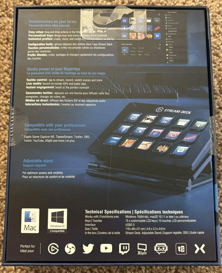 Elgato Stream Deck Classic - Live Production Controller PC/MAC - Image 2 of 3
