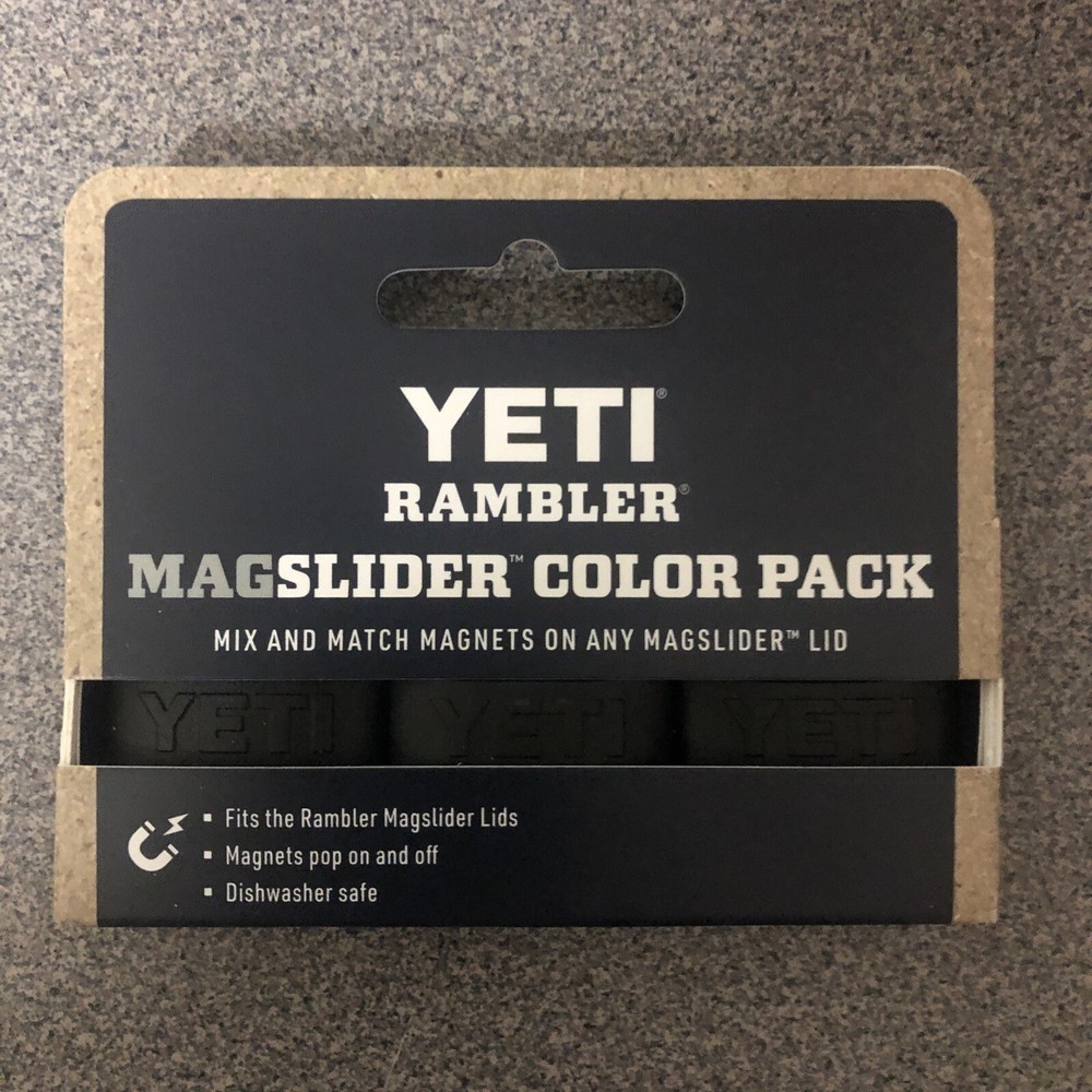 YETI MAGSLIDER Magnet 3 pack: * Black* fits all YETI Magslider LIDS-Ships FREE!