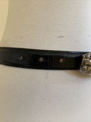 The Ben Amun/Isaac Manevitz luxury Black Leather Belt Ben-Amun Leather Belt - Black | Editorialist main image 3