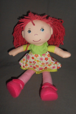 HABA PUPPE STOFFPUPPE  MÄDCHEN  30 CM LILA HAARE