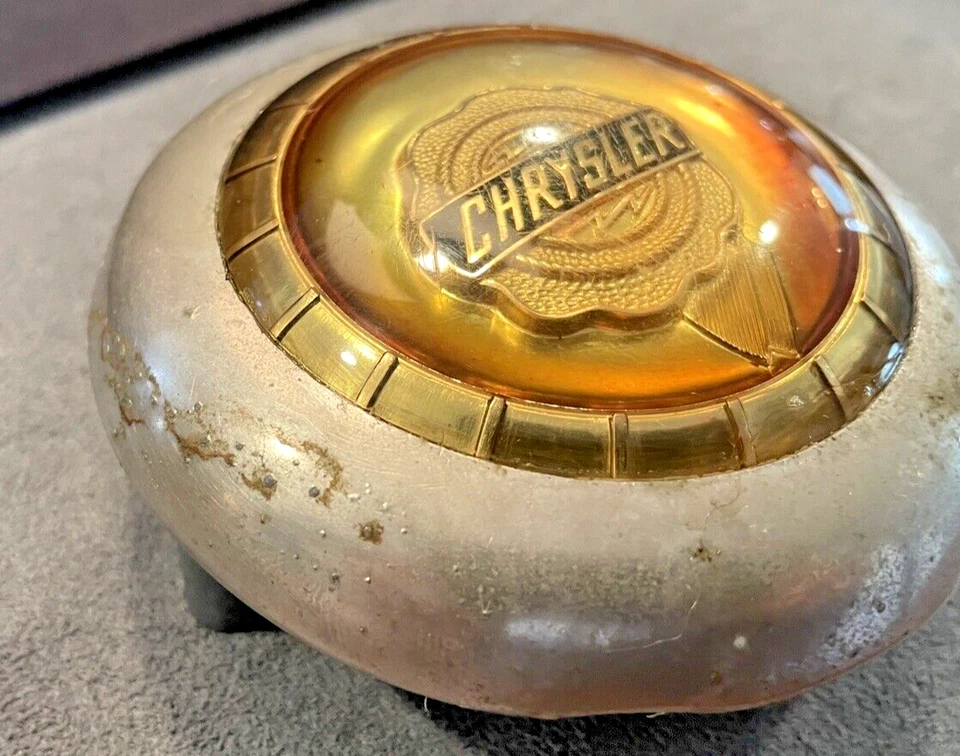 Vintage 1949 Chrysler Windsor Horn Cap And Bracket #'s 1141456 & 1141460--513.24 - Image 2 of 4