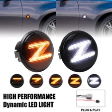 Smoke LED Side Marker Turn Signal Light For 03-09 Nissan 350z Z33 370Z Z34 09-20