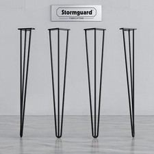 Hairpin Legs - Steel 3 Pin - Various Sizes & Colours - Screws & Feet Protectors