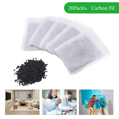 20 Packs Activated Carbon Charcoal Filters For Water Distiller Hygiene US