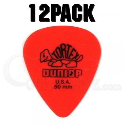 Jim Dunlop Tortex Standard Plektrum Players Pack - 12er Pack - 0,50 rot