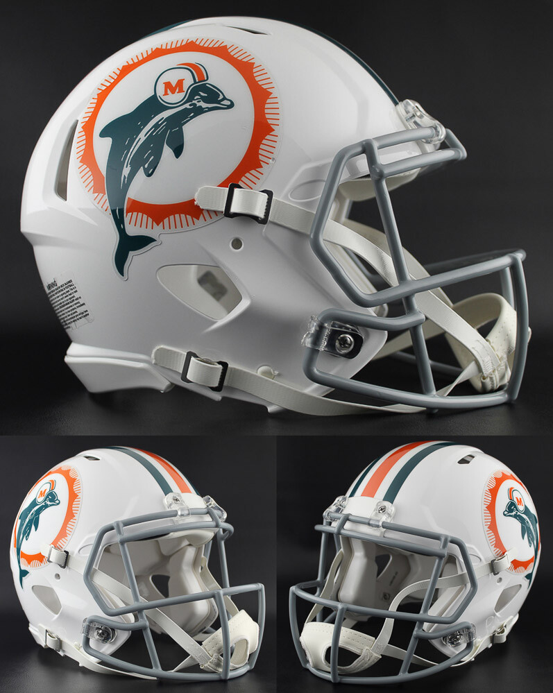 MIAMI DOLPHINS Football Helmet (1969-1973) | eBay