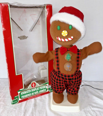 Telco Motion-ette Animated Christmas Gingerbread BOY MAN VIDEO w/Box 2