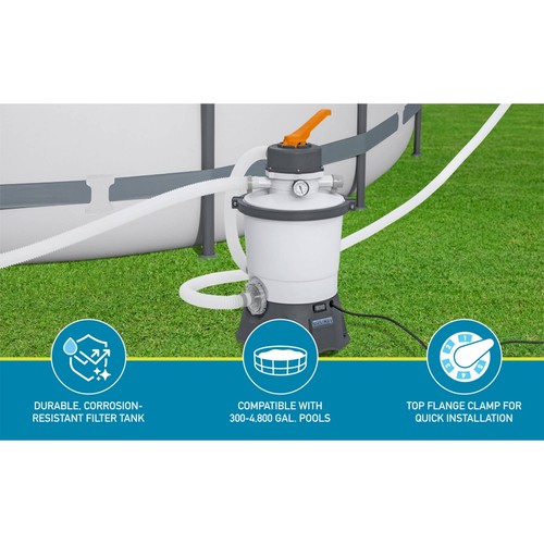 Bestway Flowclear 800 Gal Sand Filter Pump with ChemConnect (Used) - Picture 3 of 12