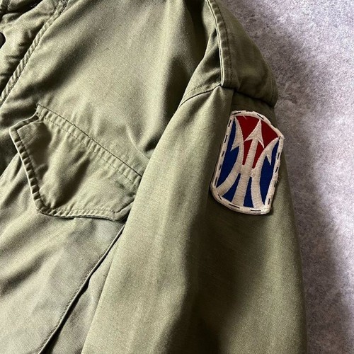 VINTAGE 60s US ARMY M-65 Field Jacket 2nd Type Aluminum Zip OG-107 RARE - Picture 6 of 9