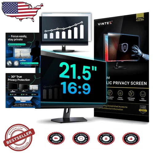 Acrylic 21.5'' Computer Privacy Screen Filter - Protect Your Visual Clarity
