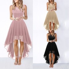 Women Cocktail Dress Sleeveless Bridesmaid Dress Round Neck for Wedding Festive
