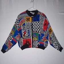 Ride Vtg Patchwork Bomber Jacket Women Small ...