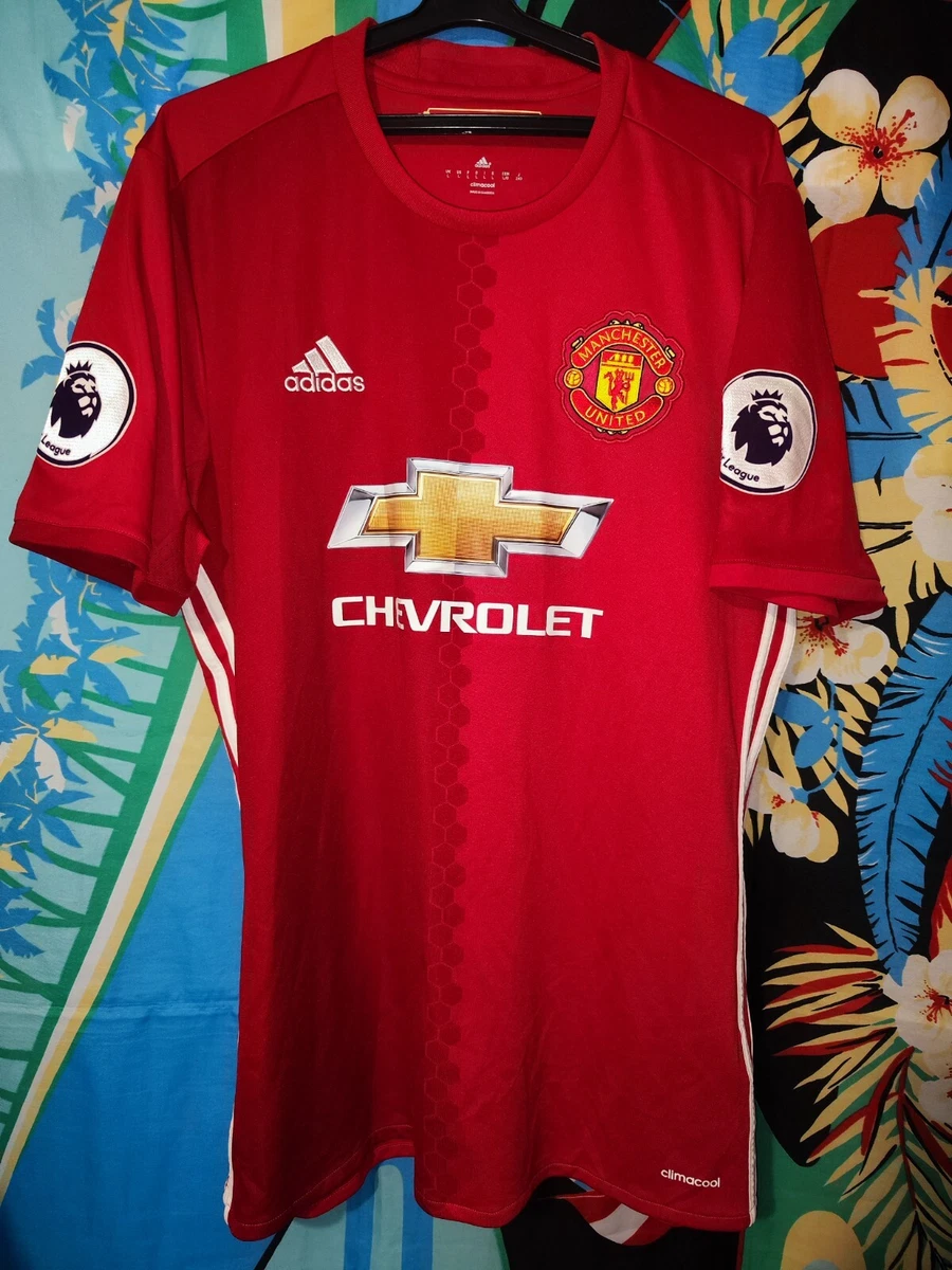 Manchester United 2016 - 2017 Home football Adidas shirt #22 Mkhitaryan  size L