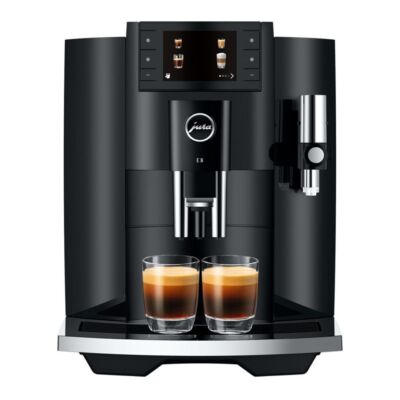 Jura E8 Automatic Piano Black Coffee Machine with 17 Coffee Specialties