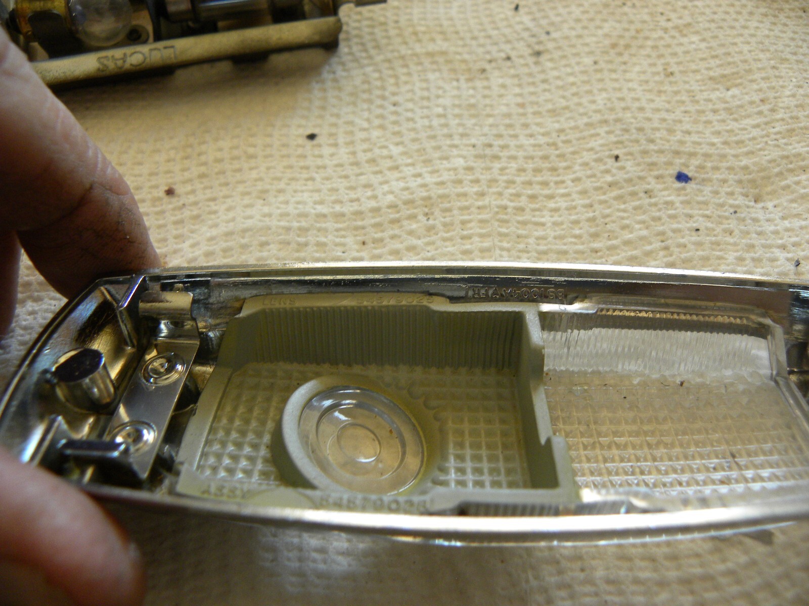 Rolls Royce Silver Shadow Bentley T I II Lucas Front Right Passenger Dome Light