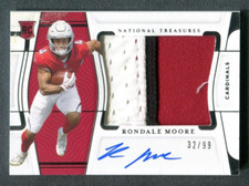 2021 National Treasures #172 Rondale Moore Patch Autograph RC 32/99 A44 062