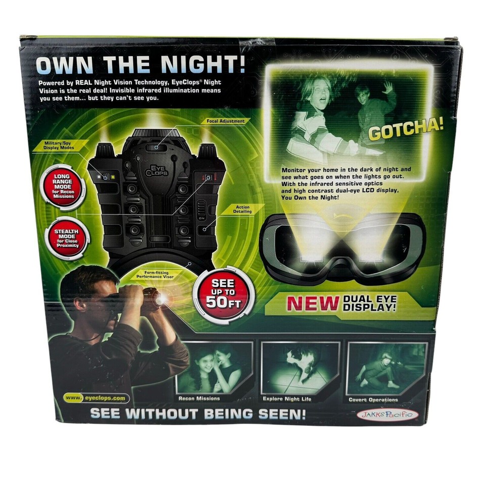 Jakks Pacific Eyeclops Night Vision Infrared Stealth Goggles NIB eBay