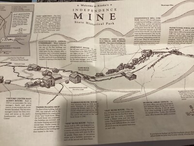 Independence Mine Historical State Park Alaska 1996 Map