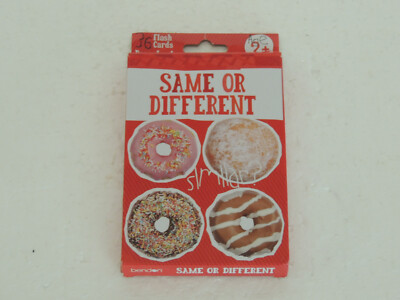 Flash Cards - Same or Different - 36 Pre-K Flash Cards - by Bendon 2+ AGE
