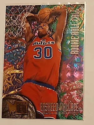 Metalin Rasheed 1 ⚡️ 1995-96 Fleer Metal Rasheed Wallace RC Rookie Roll Call #R-10 ⚡️ | eBay