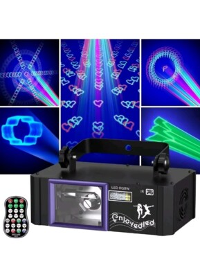 DJ Laser Party Lights - 3D Full Color Disco Scan Lazer Light, Enjoyedled NIB NEW