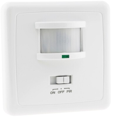 Unterputz PIR-Bewegungsmelder 160° LED geeignet 3-Draht Technik weiß Infrarot