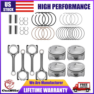 4 x Engine Piston & Ring kit For Kia Soul Forte Forte5 Forte Koup 2.0L 2014-2018