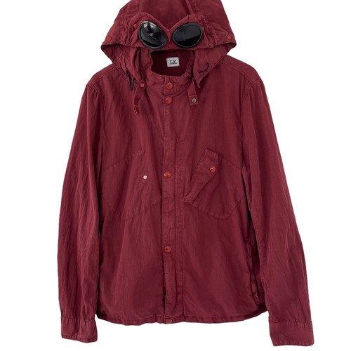 Goggle Hooded Overshirt Jacket Large 