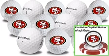 NFL San Francisco 49ers • Golf Balls 12 pack • TaylorMade TP5 • Refinished