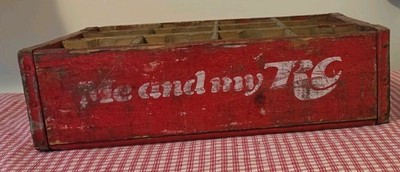 Vintage Me And My RC Cola Wooden Crate 