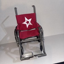 American Girl Doll Get Better Medical Wheelchair Red For 18  Dolls Wellness