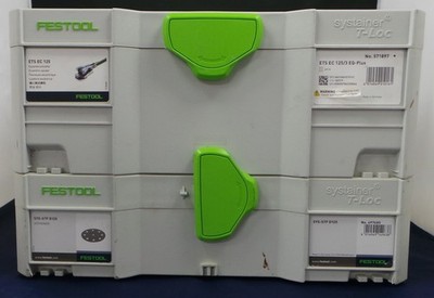 Festool 5'' Ets EC 125/3 EQ-Plus Orbital Sander with 2 Systainers & Extra Pads